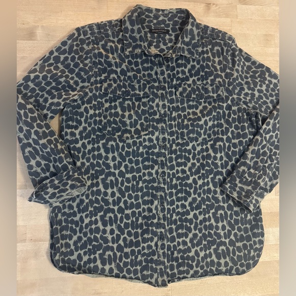 Banana Republic Tops - Banana Republic Dillon leopard print Shirt Jacket
